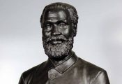 Spelter bust of Uncle Tom