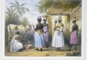 Milkmaid and Milk Sellers, Surinam, 1839
